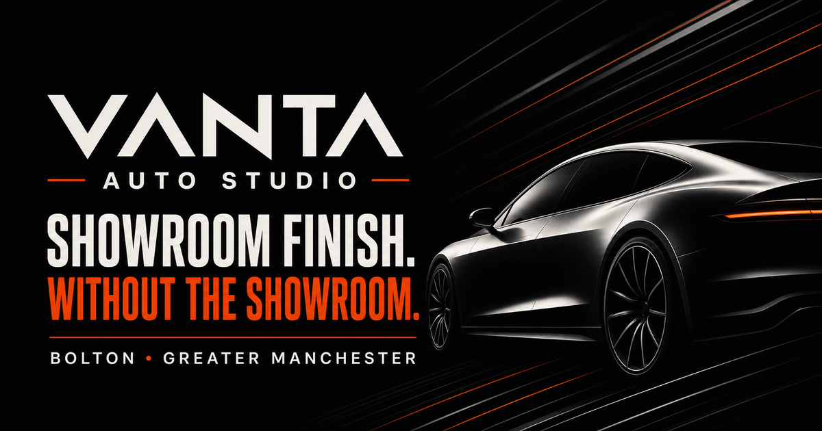 VANTA Auto Studio car-detailing website concept